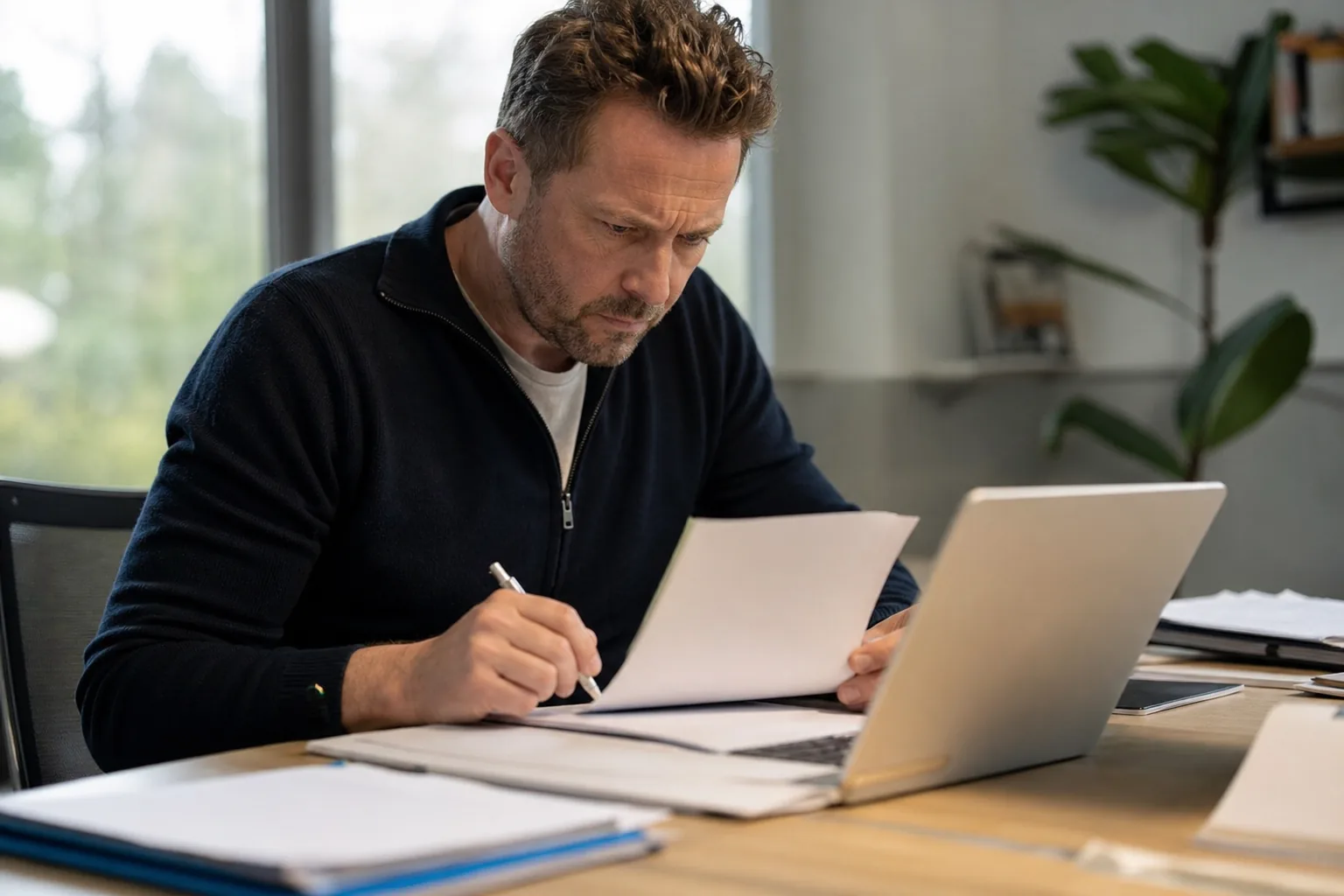 Administratief werk op een klein Nederlands kantoor. Beeld bij het artikel: Welke stappen doorloop je in de eerste 72 uur nadat je een datalek ontdekt?
